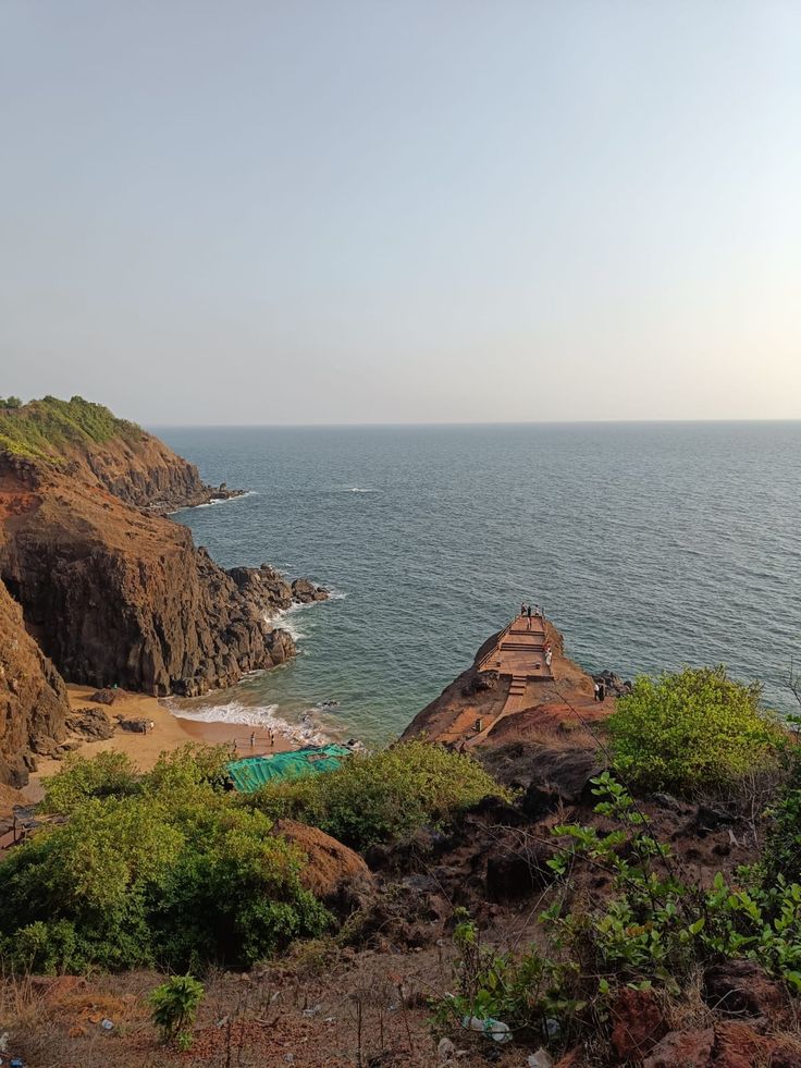 View of Kasheli Beach on the Kokan coastline