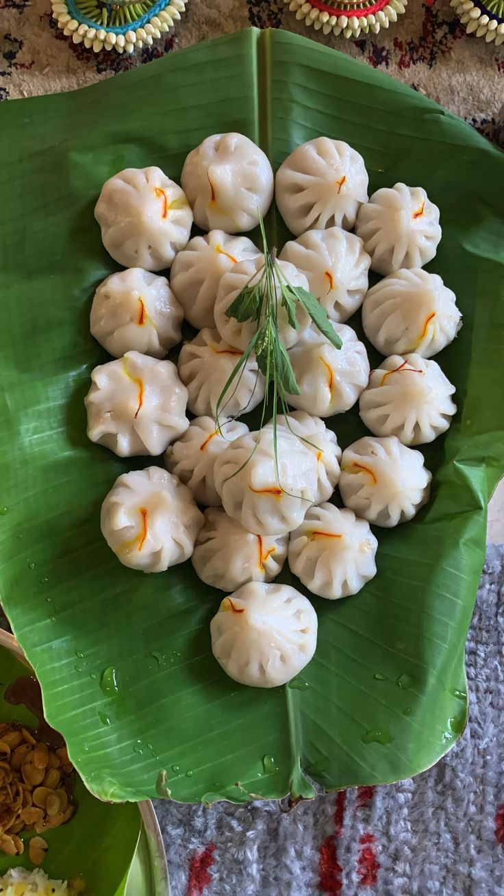 Traditional Kokan speciality Ukadiche Modak presented in its local setting
