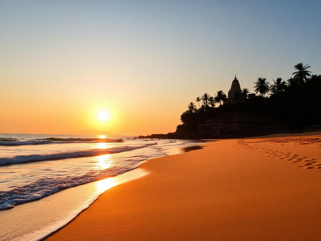 Ganpatipule beach in the Kokan